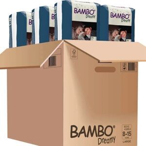 Bambo Dreamy Night Training Pull Up Diaper Pants, x5 Bags Size Large 77-110lbs